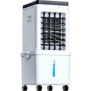 Portable Air Conditioners, Swamp Cooler Portable AC Unit for Home Use, Windowless Evaporative Air Cooler with 2.6 Ga Removable Water Tank, Fast Cooling Portable AC for Room, Bedroom, Office