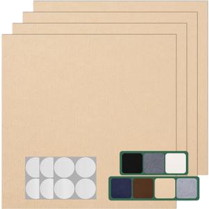 Carpet Tile 30 Pack 12” X 12” Self Adhesive Carpet Floor Tiles Anti-Slip Squares Peel and Stick Floor Tile DIY Installation for Bedroom (Beige-Camel)