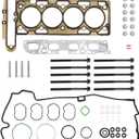 Head Gasket Set 2.4 L, w/Cylinder Head Bolt Kit, Compatible with 2010-2017 Chevy Equinox Captiva Malibu, GMC Terrain, Buick Regal Lacrosse, GM 2.4L 2384cc 145cid L4 DOHC Engine, # HS26517PT, ES72196