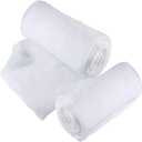 PREXTEX 2 Pack Fake Snow Blanket Rolls - 94.5" x 31.5" Artificial Snow Blanket for Christmas Village Houses - Soft White Christmas Backdrops for Photography, Winter Wonderland Decorations, Tree Skirts