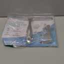 All-Purpose Stainless Steel Shower Squeegee for Shower Glass Door with 2 Adhesive Hooks, Bathroom Cleaner Tool Household Window Mirror Squeegee , Cleaning Tile Wall, Car, 10 Inch Silver