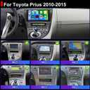 4core 64G Upgrade Car Radio For Toyota Prius 2010 2011 2012 2013 2014 2015, Prius Stereo 9inch IPS Touchscreen Wireless Carplay Android Auto, GPS Bluetooth 5GWifi FM Backup Camera Fit for JBL & No JBL