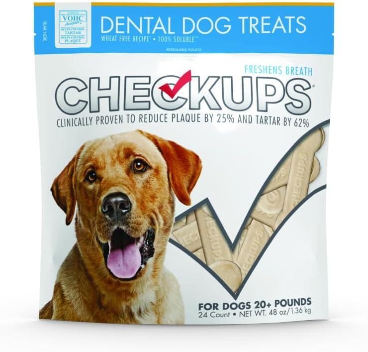 Dental Dog Treats, 24 Treats - 48 oz. (24 Count (Pack of 1))(BB: December 6, 2025)