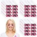 Cholemy 120 Pairs Eye Black Stickers Bulk Baseball Face Glitter Stickers Football Softball Party Favor Spirit Day Accessories(Camouflage,Pink4)