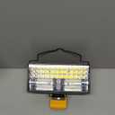 7 Inch LED Work Light with Adjustable Brightness Waterproof Aluminum Housing Portable Flood Light for Workshops Job Sites and Outdoor Projects(Yellow), 1 pcs