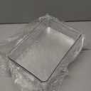 Ravinte 6 Pack Drawer Organizer - 6" X 9" Plastic Storage Bins, Acrylic Organizers with Non-Slip Pads Clear Desk Storage Tray for Makeup, Jewelries, Kitchen Utensils, Bathroom and Office