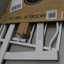 Regalo Safety 29-38.5" Baby Gate for Doorways & Bottom of Stairs, Pressure Mounted Baby Gate with Door for Babies, Toddlers & Pets, Tested & Safe for 30 Years, American Designed, American Owned, White