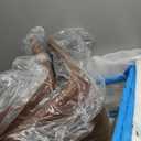 DUMOS 26 Inch Counter Height Bar Stools Set of 4, Modern Faux Leather High Barstools with Back and Metal Leg, Bar Chairs for Kitchen lsland, Brown