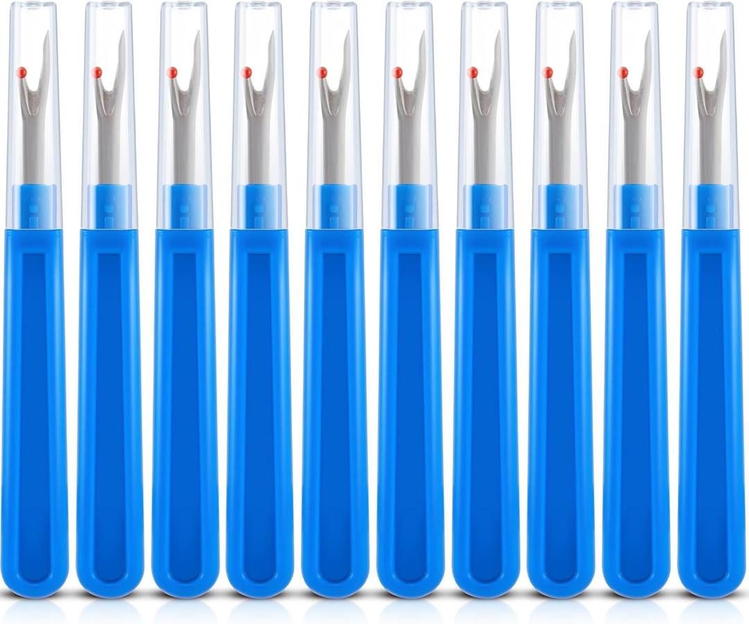 10 Pcs Fiber Optic Ripper Fiber Stripper Cutter Buffer Tube Binder Ripper Tools for Cable Technicians (Blue)