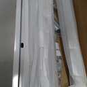 Ceiling Curtain Track, Curtain Track with Roller Hooks, 9ft - 12ft Ceiling Mounted Rail Set for Room Divider, White