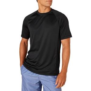 Amazon Essentials Men's Slim-Fit Short-Sleeve Quick-Dry UPF 50 Swim Tee, Large