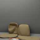 1:1 Custom Fit Seat Covers for Toyota Highlander 2020-2025 7 Seaters,Luxury Waterproof Full Set Seat Cover,Faux Leather Cars Interior Covers Protection-BlackBeige