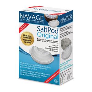 Navage Starter Bundle - Nasal Irrigation System - Saline Nasal Rinse Kit with 1 Navage Nose Cleaner and 30 Salt Pods