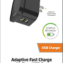 ZGear Adaptive Fast Charge Wall Charger with 2 USB Ports