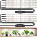 LBW Full Spectrum Grow Light Strip - Indoor Plant Grow Lights with 10 Brightness Levels & Timer (4/8/12 Hours), 480 LED Grow Lights, 2 Pack
