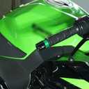 Handlebar Grip End For Ninja 250 300 400 650 1000 400R 250R 250SX 1000SX H2R ZX14R ZX10R ZX6R Motorcycle CNC Aluminum Handlebar Bar Ends Plug Balance Pad Accessories