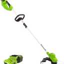 Greenworks 40 Volt Li-Ion Cordless String Trimmer, 15in. Cutting Width, 2.5Ah, Model# 2111802