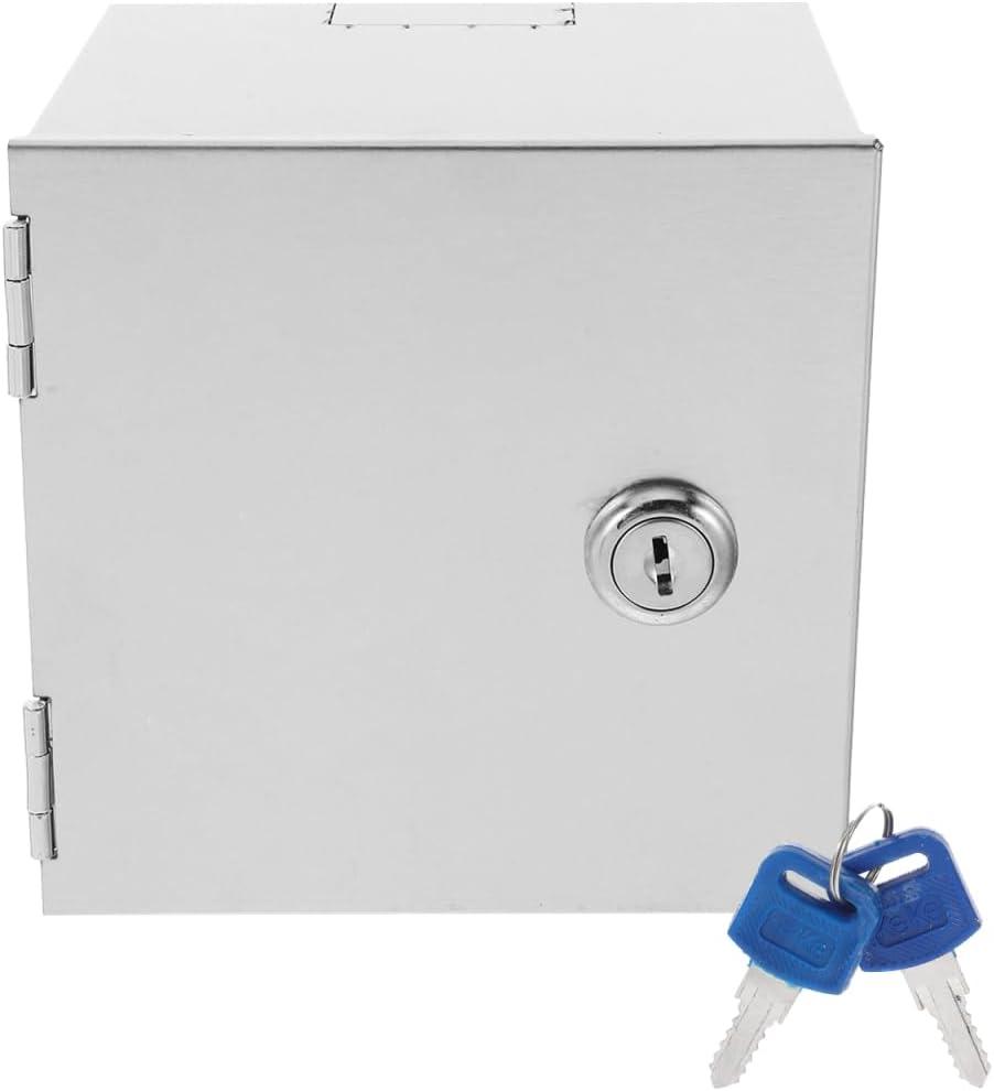 Lockable Stainless Steel Electrical Outlet Cover Heavy-Duty Anti-Theft Socket Protection Box for Outdoor and Indoor Use