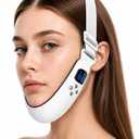 Electric Double Chin Device & V-Face Machine with 6 Modes and 12 Gear Adjustable Intensities - for Jawline Improve and Face Slimmer, Helps Obtain V-Line