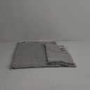 Tinideya Waffle Bathroom Rugs and Mats Sets 2 Pcs Waffle Bath Mat 18 x 30 and 24 x 36 Absorbent Non Slip Machine Washable Bath Rugs(Light Gray)