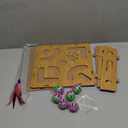 Cat Toys for Indoor Cats, Interactive Wooden Puzzle Toy Box, Stimulate Hunting Drives and Reduce Boredom, Wood Color