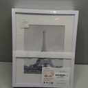 upsimples 11x14 Picture Frame Set of 5, Display Pictures 8x10 with Mat or 11x14 Without Mat, Wall Gallery Photo Frames, White