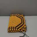 Road Comforts Wood Beaded Seat Cover Back Massage Cushion for Stress Free - Keeps Back from Getting Sweaty While Driving 1PC (Beige)