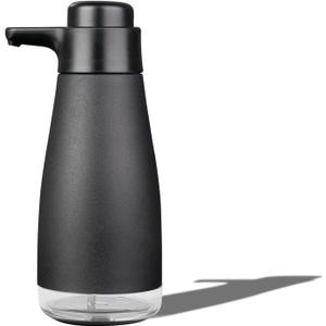 AIKE 15fl.oz Liquid Soap Dispenser for Dish and Hand Soap Matte Black (Anti-fingerprint Black Coating)