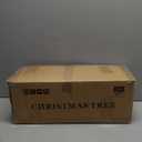 4ft Prelit Artificial Christmas Tree with 907 PE PVC Tips, Premium Pre-Lit Holiday Xmas Tree with 150 UL Incandescent Lights, Metal Hinges & Foldable Base for Home Office Party, Green