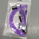 4 x Unjoo Compass for Geometry Set, 6 Inch Protractor, Clear Plastic (Purple)