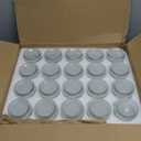 Encheng 7 oz Clear Glass Jars With Lids,Yogurt Container With Lids(PE),Replacement Pudding Jars Yogurt Jar,Glass Container With Twine n Tag For Milk,Jams,Jelly,Mousse,Dishwaresafe 20 Pack