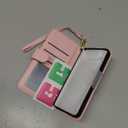 Argyle Wallet Cover for Samsung Galaxy S22 5G with Tempered Glass Screen Protector Wrist Strap, Card Slot Luxury PU Leather Card Holder Stand Phone Case for S 22 22S 4G G5 6.1 inch Women Pink