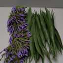 Artificial Flowers Plants for Outdoor Planters 8 Bundles Purple Flower Large Spring Summer 18.9 in Look Real Plasic Plant for Front Porch
