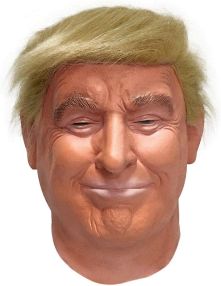LEKA NEIL Realistic Celebrity for Donald Trumps Masks Latex Mask Costume for Adults American Campaigner Mask Great Halloween Costume Accessory Adult size Orange