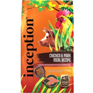 Inception Dry Dog Food Chicken & Pork Meal Recipe Complete and Balanced Dog Food Legume Free Meat First Dry Dog Food 27 lb. Bag (27 Pound (Pack of 1)), Best By Aug 23 2025 Inception Dry Dog Food Chicken & Pork Meal Recipe Complete and Balanced Dog Food Legume Free Meat First Dry Dog Food 27 lb. Bag (27 Pound (Pack of 1)), Best By Aug 23 2025