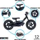 STACYC 12eDRIVE Electric Balance Bike for Kids Ages 3-5 Years Old, One Size