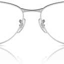 Ray-Ban Rx3733v Square Prescription Eyewear Frames (Silver/Demo Lens)