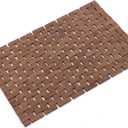 Bamboo Bath Mat Bathroom Rugs Floor Wood Shower Bathtub Waterproof Non Slip Accessories 16x24 Inch Easy to Clean, Walnut, 1 pc
