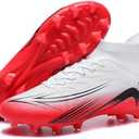 Up run Men's High Top Soccer Shoes FG Long Spikes Adult Football Shoes Lightweight Professional Athletic Training, Size 41