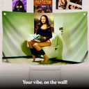 3x5 Feet Tapestry Meme Polyester Flag Mona Lisa Sits On the Toilet with Four Brass Grommets - Meme Flags for Outdoor and Indoor - Durable Women or Man Cave Wall Flag for College Dorm Room Decoration
