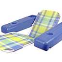 Poolmaster Caribbean Retro Floating Chaise Pool Lounge Chair for Adults, Plaid