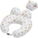 MAGIC ELEPHANT Nursing Pillow for Breastfeeding, Plus Size Breastfeeding Pillow for Mom with Adjustable Waist Strap and Removable Cotton Cover