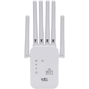 WiFi Range Extender & Signal Booster  Dual Band Wireless Repeater with Ethernet Port, Extends Coverage Up to 1200 Sq Ft, Fast Setup for Home & Office