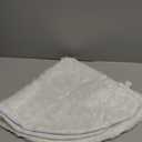 Mr. Pen Christmas Tree Skirt - 48 inches, Faux Fur, White