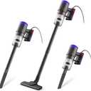 Stick Vacuum Cleaner Corded, 710W Powerful Suction, Lightweight 3.7lbs, 2-in-1 Handheld, 16.4ft Cord, Purple - Ideal for Hardwood Floors & Carpet (Model: 588-710)