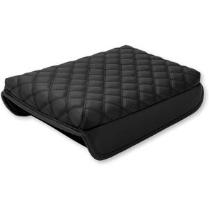 Center Console Cover for Tesla Model Y Model 3 Leather Armrest Cushion fit 2023-2016 Model 3/Y Accessories (Black Premium Grain Leather)