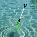 Rechargeable Cattle prod with LED Light, Cattle prod for self-Defense, Electric Cattle prod, 25.17 inches, Green