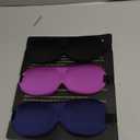 LKY DIGITAL Sleep Mask for Side Sleeper 3 Pack, Blackout 3D Eye Mask for Sleeping, Night Blindfold for Men Women (Black & Blue & Purple)