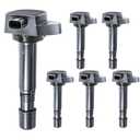 Motorevo Ignition Coil Pack Compatible with Honda Acura 3.5L 3.7L Accord Odyssey Pilot Ridgeline Acura RDX MDX ZDX 2008 2009 2010 2012 2013 2014 2015, Replace UF624 30520RN0A01, Coil, UF624-6PCS