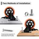 Caster Wheels,4 Inch Heavy Duty Casters with Brake,Set of 12